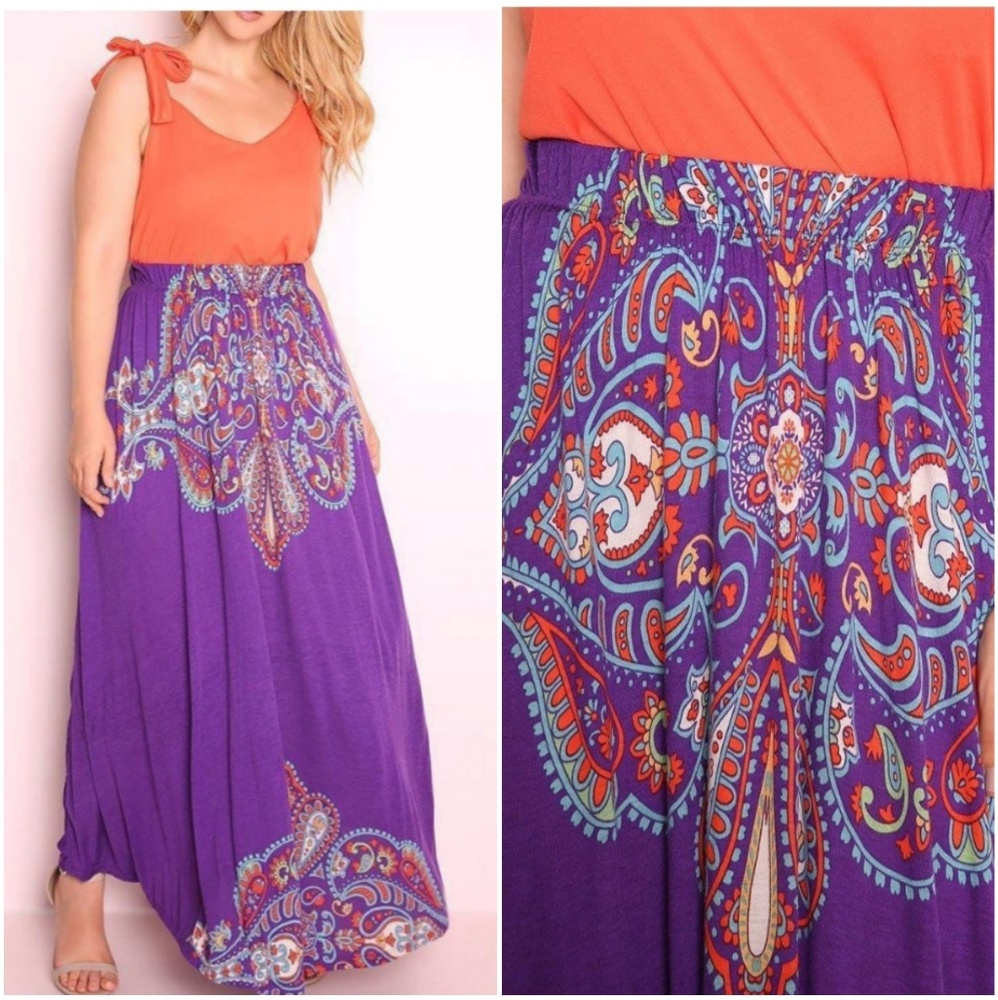 Women's Plus Size Fashion Maxi Skirt